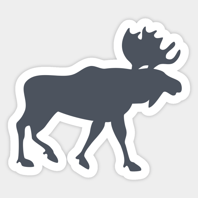 Moose (lakeside) Sticker by Cascade Patterns